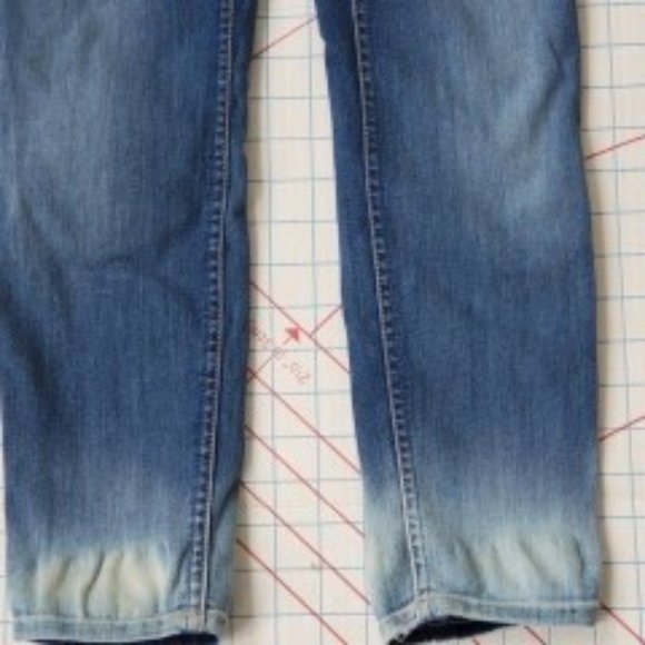 7 For All Mankind The Cropped Skinny Slim Women's 27 Jeans 28x27 Denim Dark USA - Picture 5 of 10